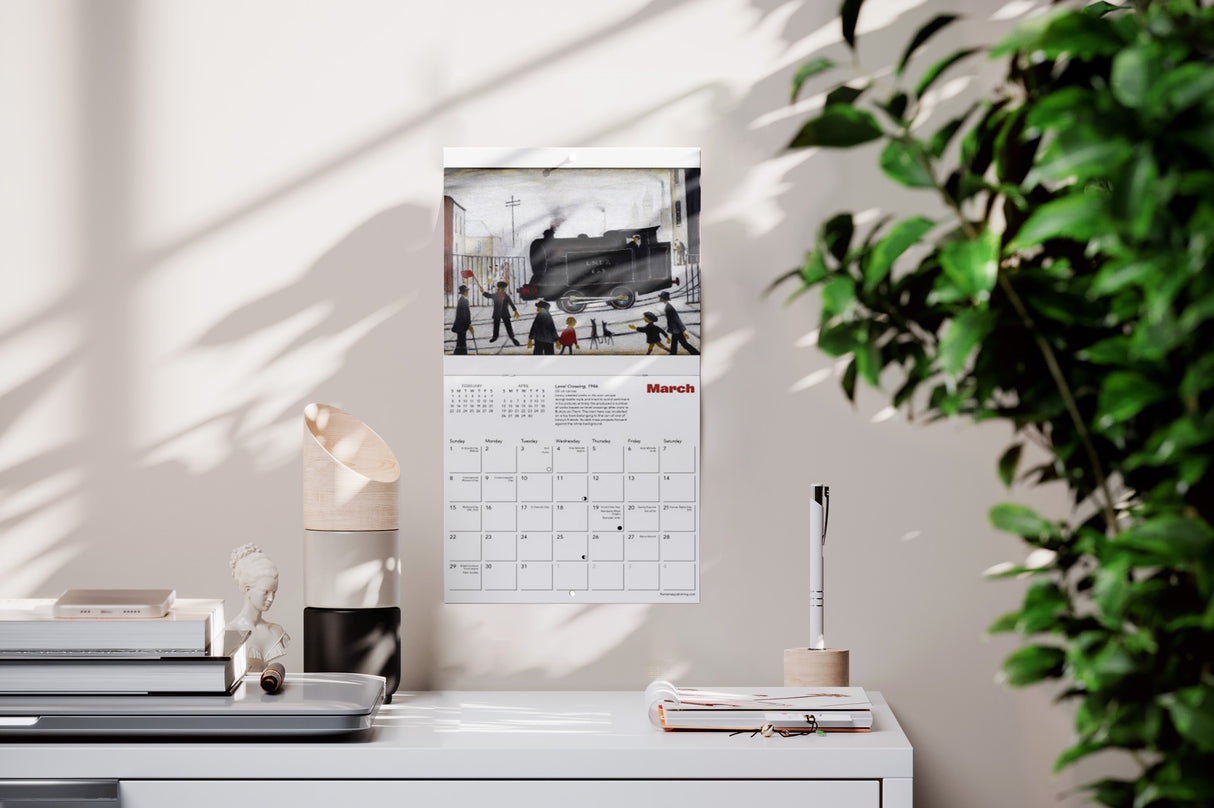 LS Lowry 2026 Mini Wall Calendar