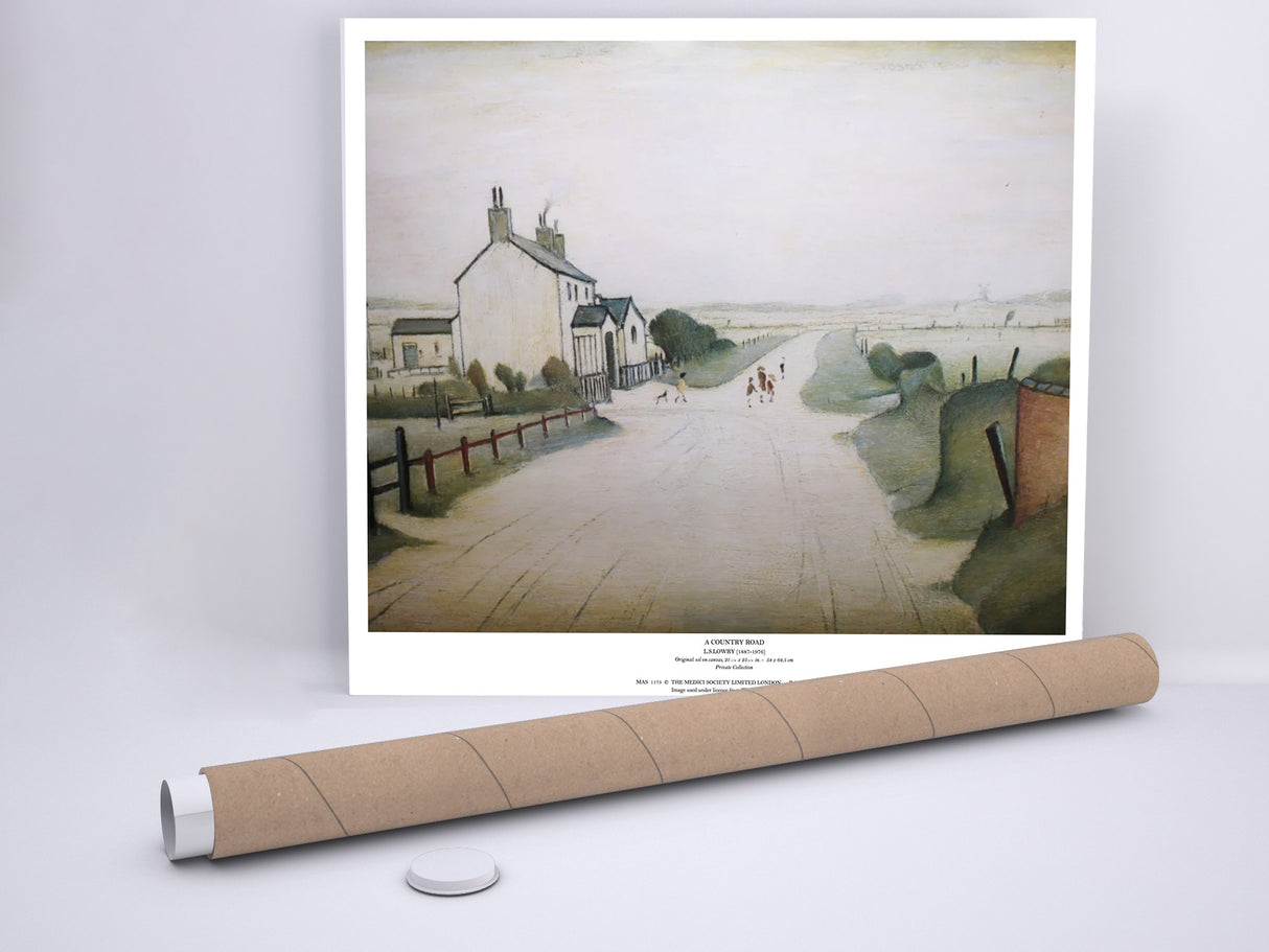 LS Lowry Print: A Country Road (1952)