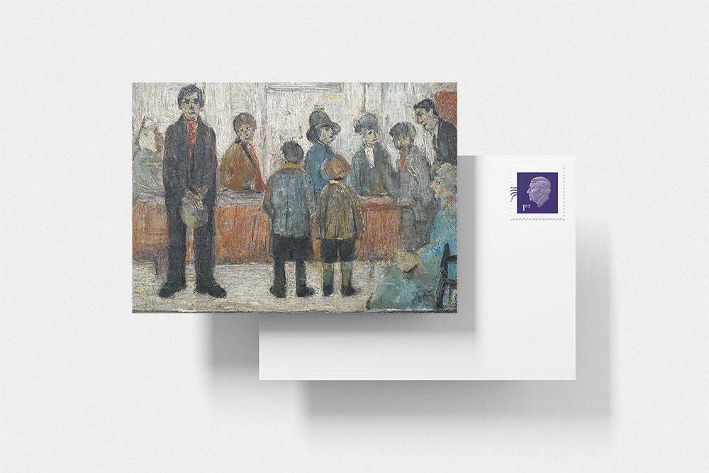 LS Lowry Postcard: A Doctor's Waiting Room (1920)