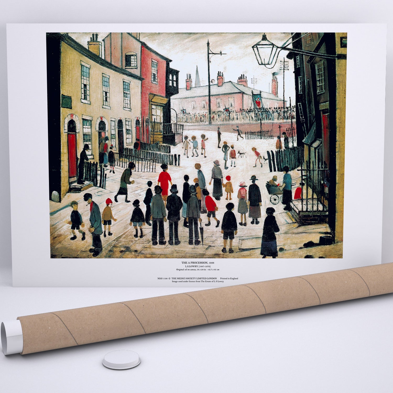 LS Lowry Print: A Procession (1938)