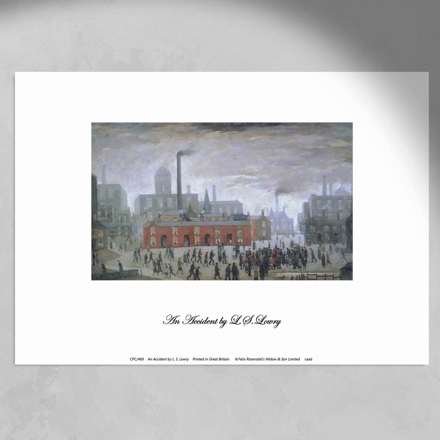 LS Lowry Print: An Accident (1926)