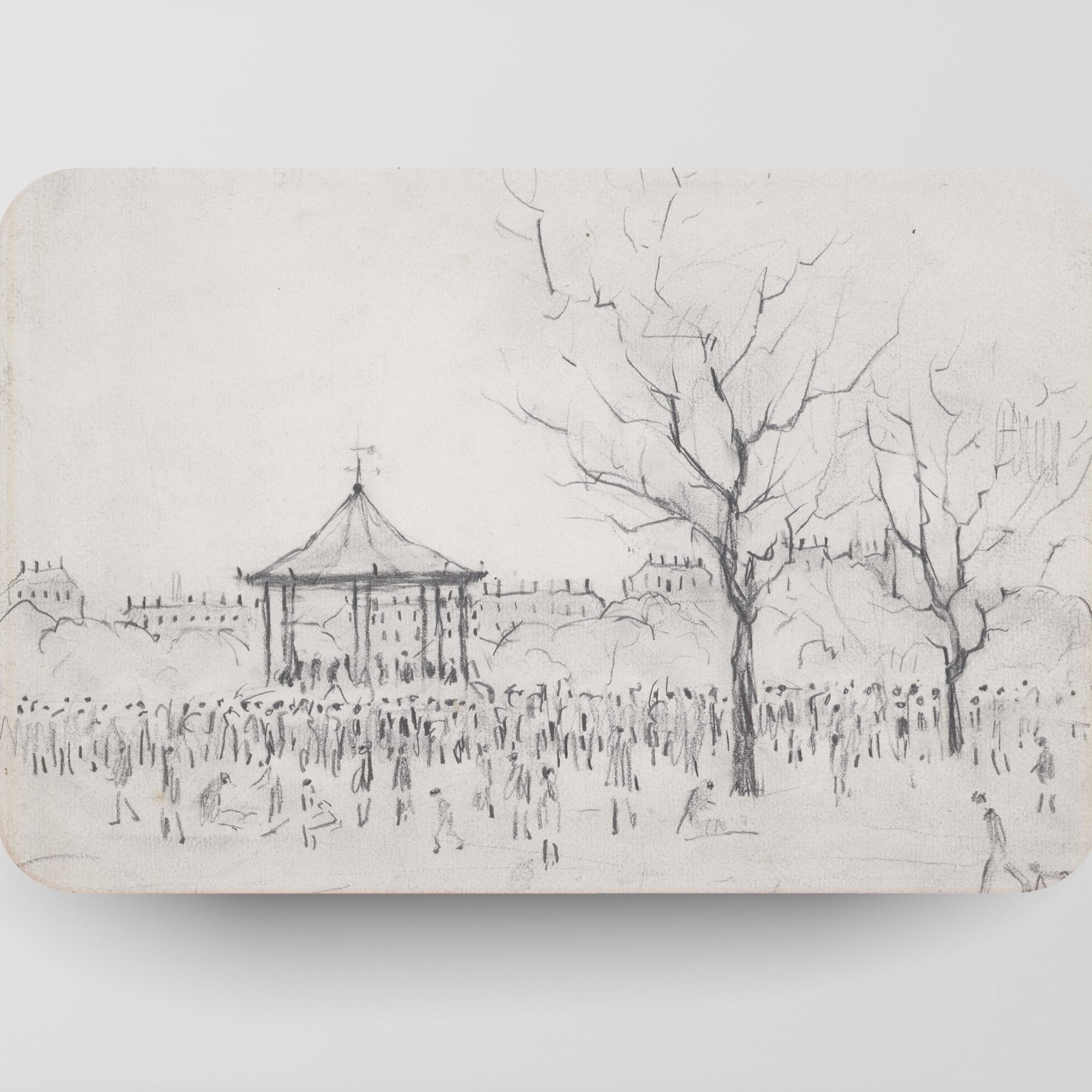LS Lowry Placemat: Bandstand (1924)