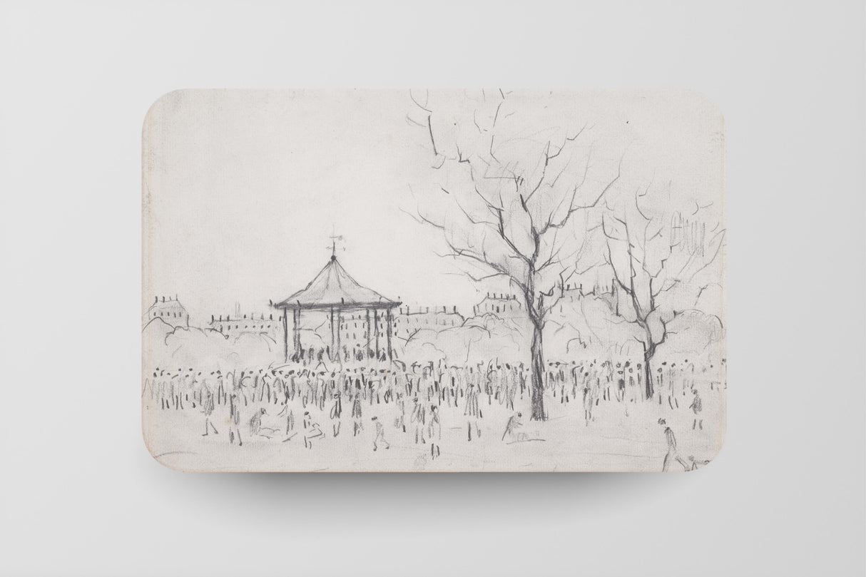 LS Lowry Placemat: Bandstand (1924)