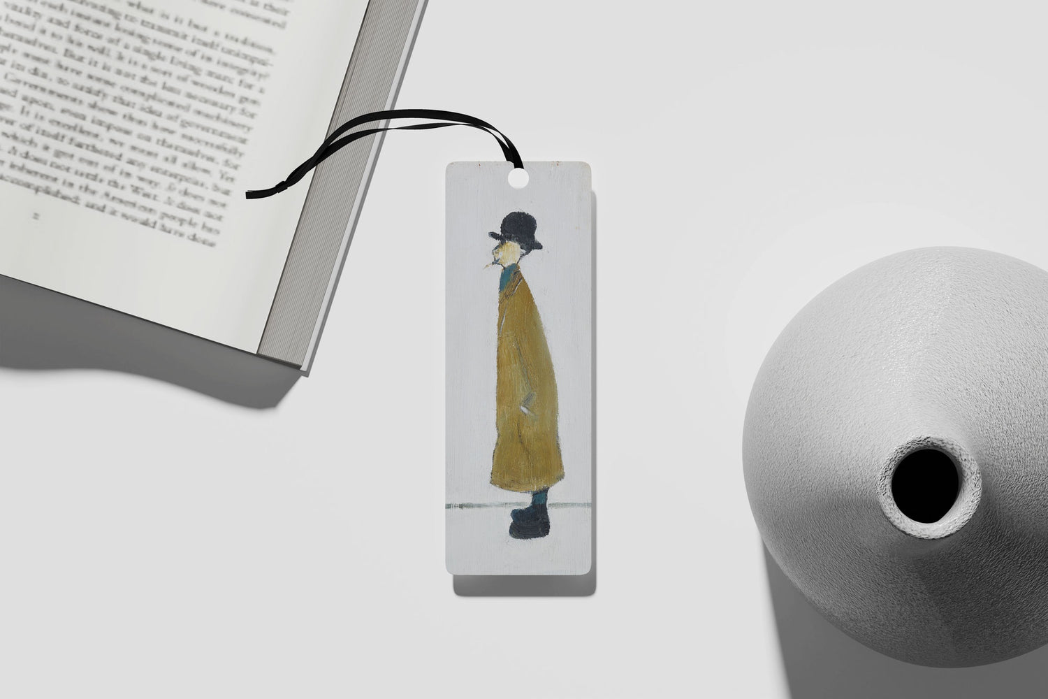 LS Lowry Bookmark: Gentleman Looking at Something (1960)