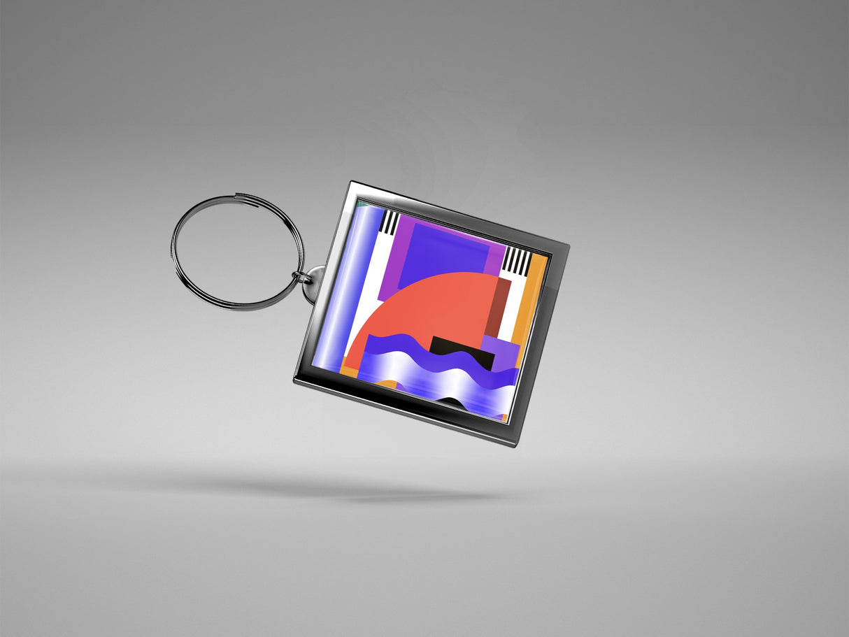 Camille Walala Keyring: Red