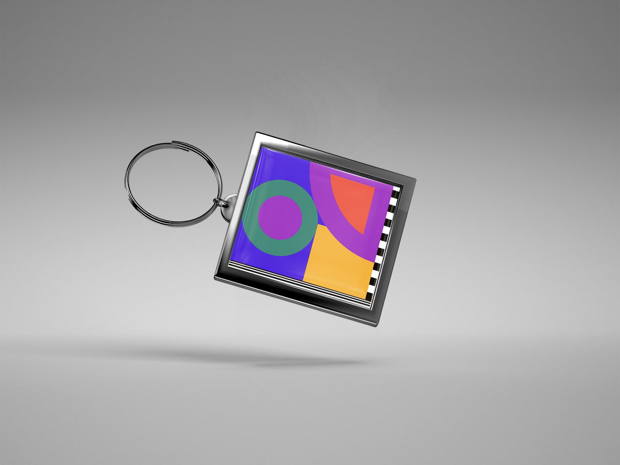 Camille Walala Keyring: Yellow