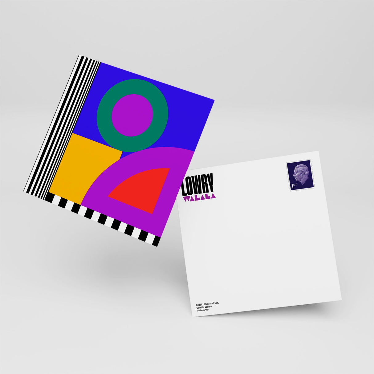 Camille Walala Postcard: Yellow