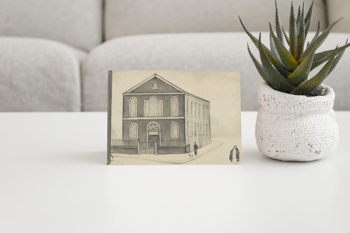 LS Lowry Greeting Card: Chapel, St Stephen's Church, Salford (1956)
