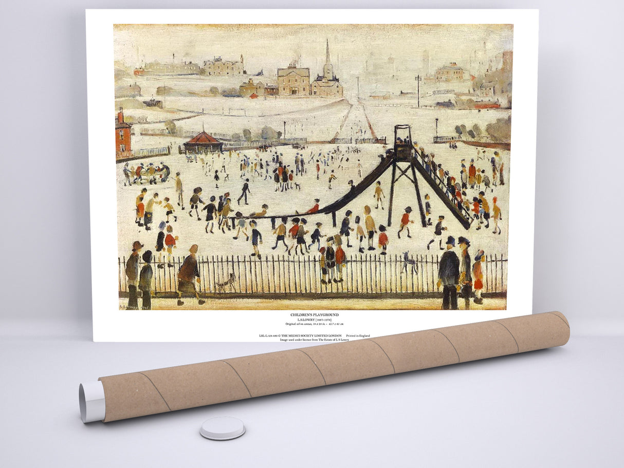 LS Lowry Print: Children's Playground (1945)