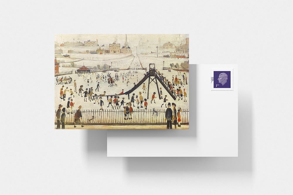 LS Lowry Postcard: Children's Playground