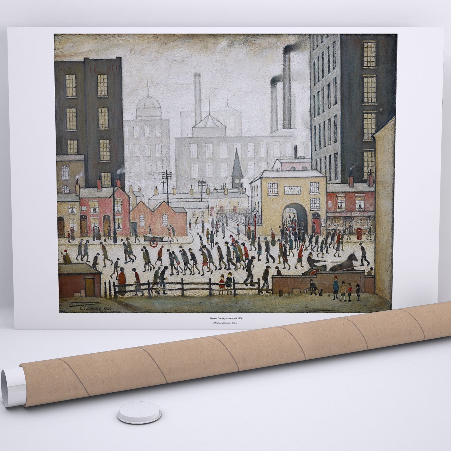LS Lowry Print: Coming From The Mill (1930)