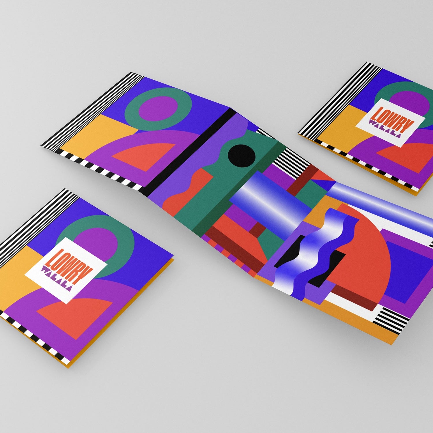 Camille Walala Postcard: Square Concertina