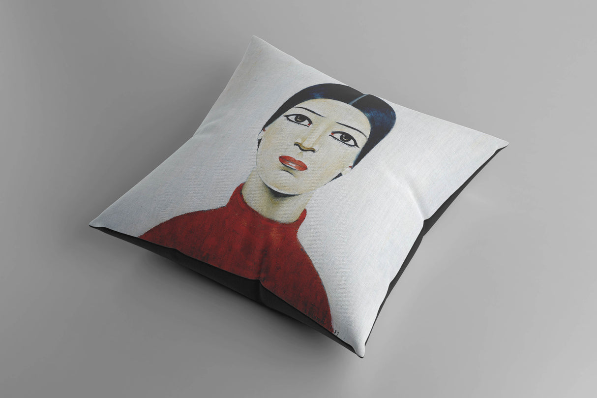 LS Lowry Cushion: Portrait of Ann (1957)