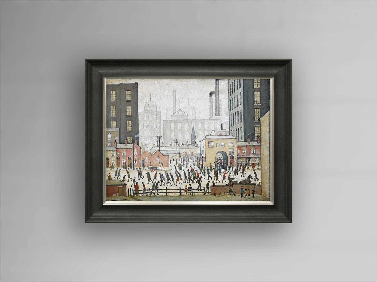 LS Lowry Handfinished Framed Print: Coming From the Mill (1930)