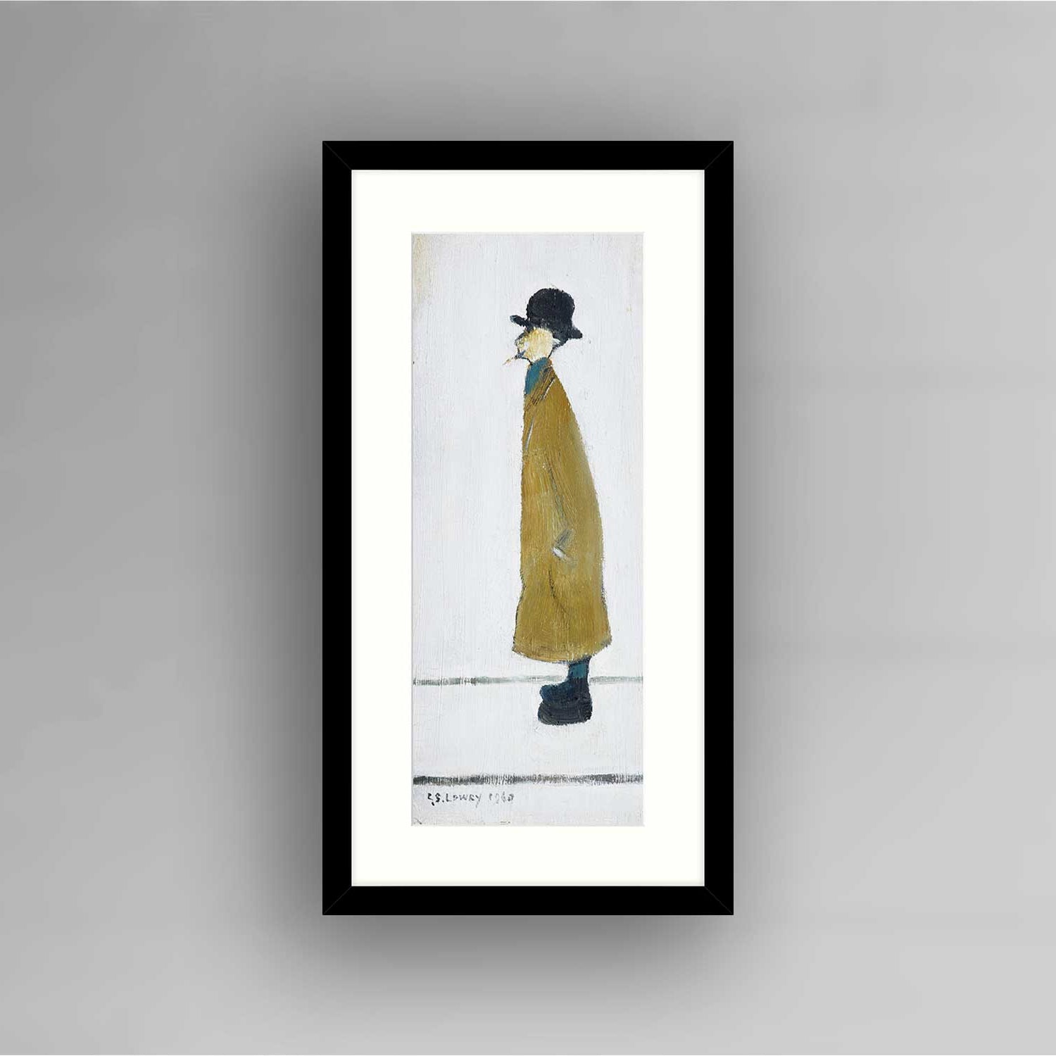 LS Lowry Framed Print: Gentleman Looking at Something (1960)