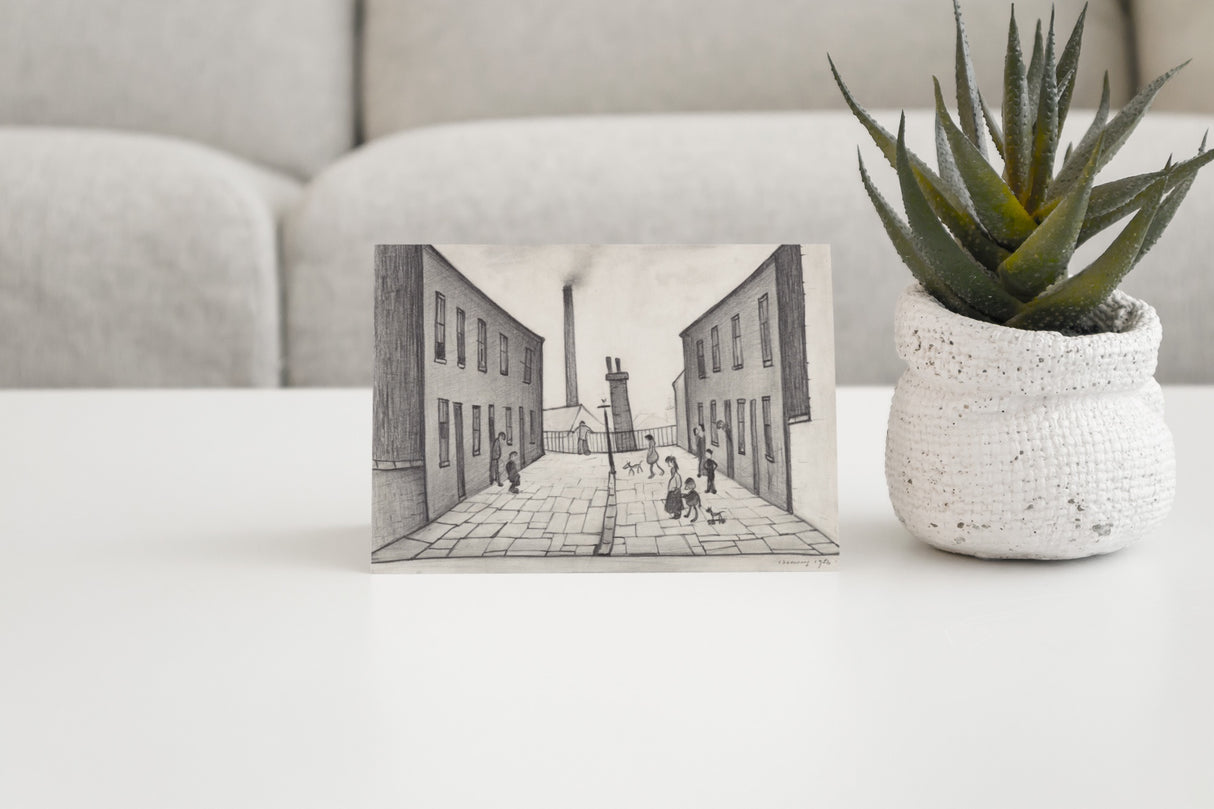 LS Lowry Greeting Card: Francis Terrace, Salford (1956)