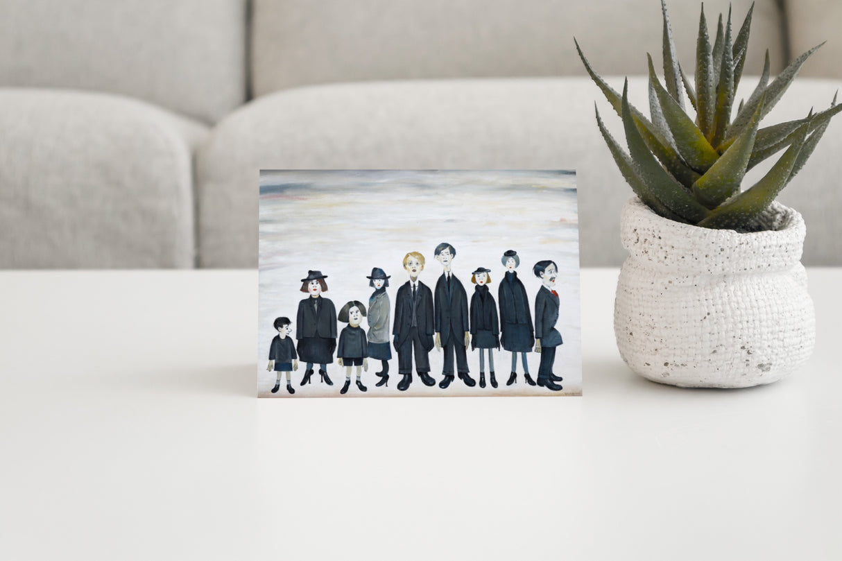 LS Lowry Greeting Card: The Funeral Party (1953)