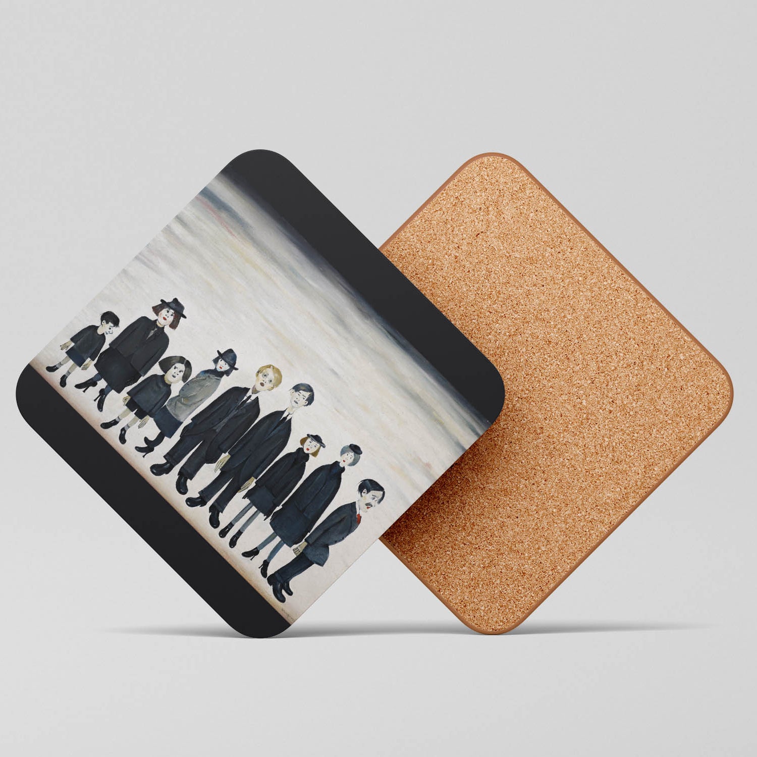 LS Lowry Coaster: Funeral Party (1953)