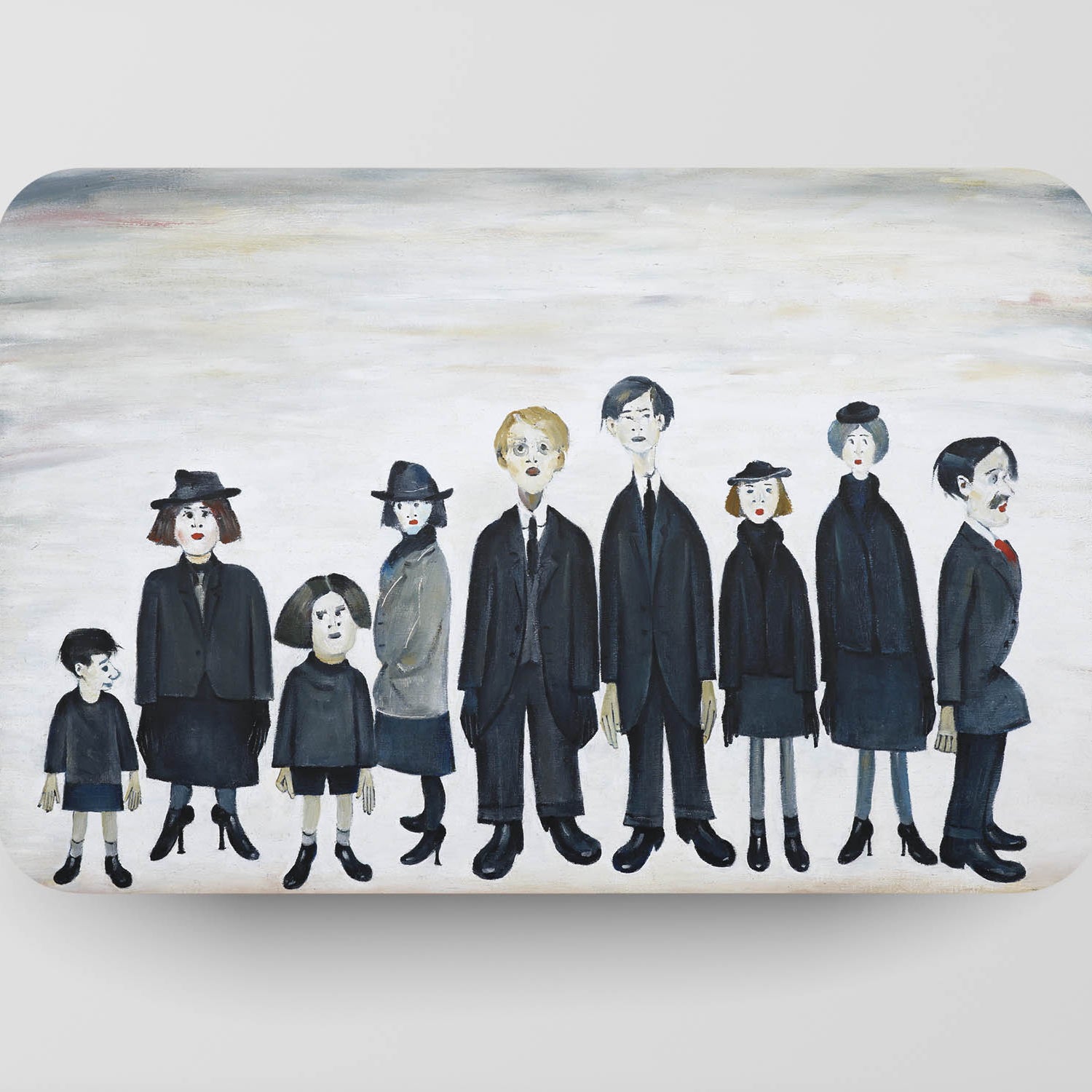 LS Lowry Placemat: Funeral Party (1953)