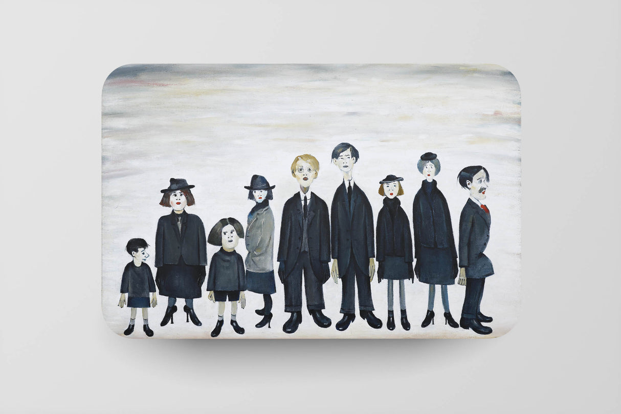 LS Lowry Placemat: Funeral Party (1953)