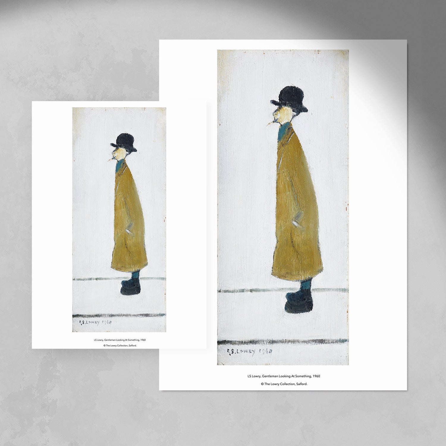 LS Lowry Print: Gentleman Looking At Something (1960)