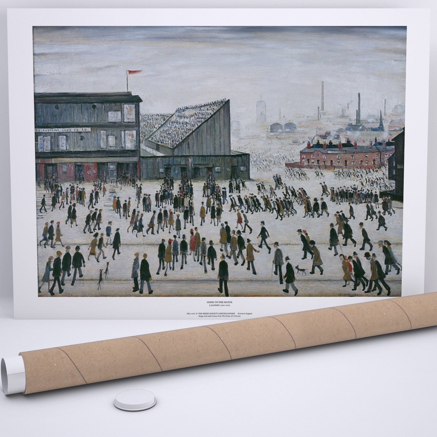 LS Lowry Print: Going To The Match (1953)