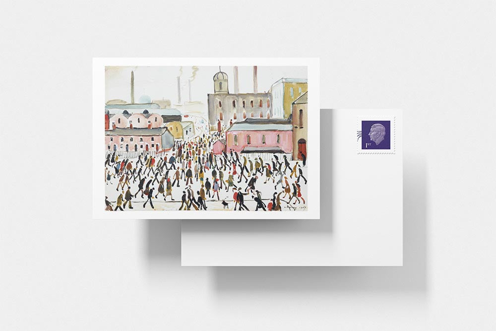 LS Lowry Postcard: Going to Work
