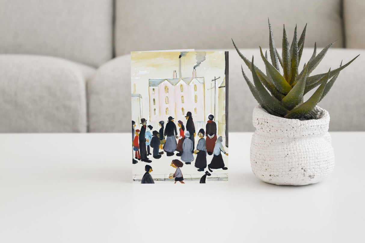 LS Lowry Greeting Card: Group of People (1959)