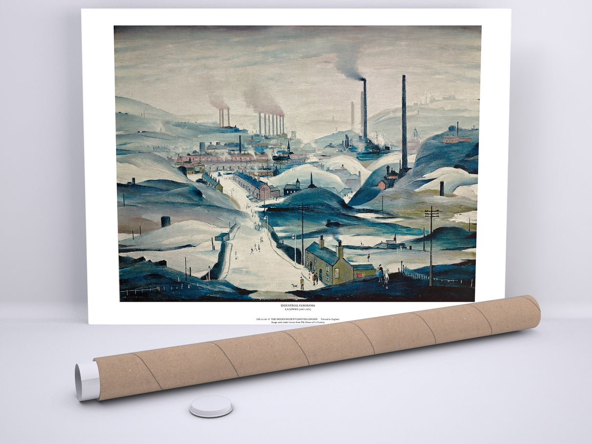 LS Lowry Print: Industrial Panorama 1972