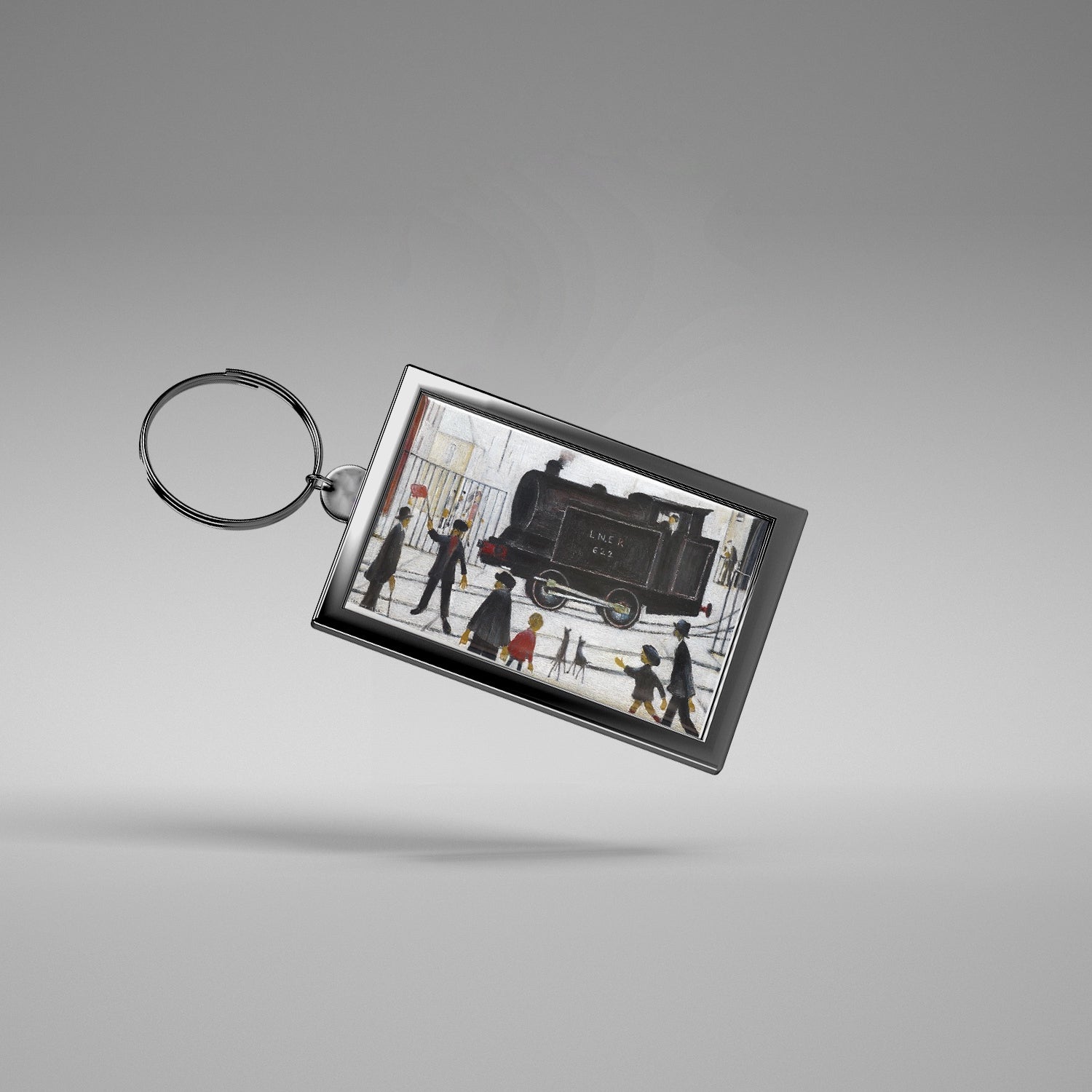 LS Lowry Keyring: Level Crossing (1946)