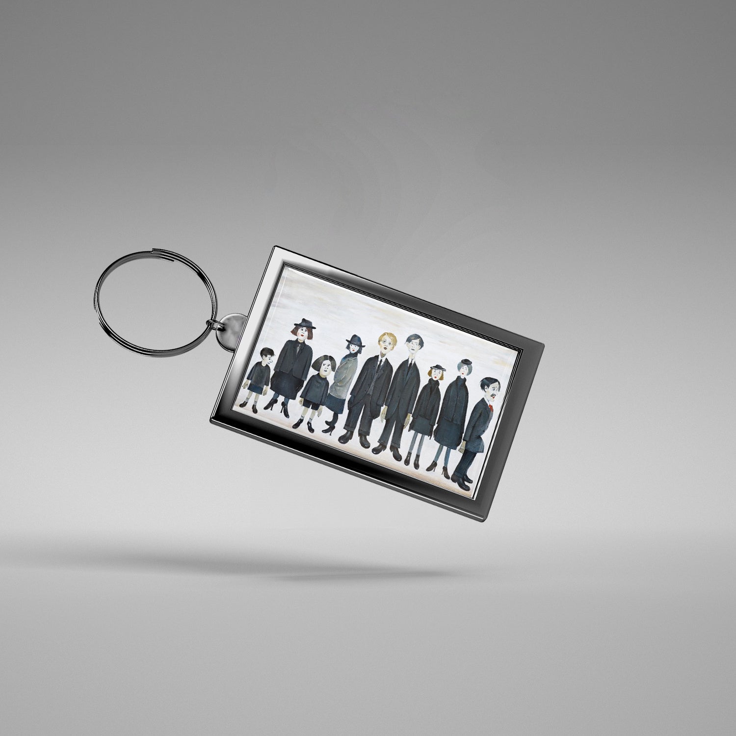 LS Lowry Keyring: The Funeral Party (1953)