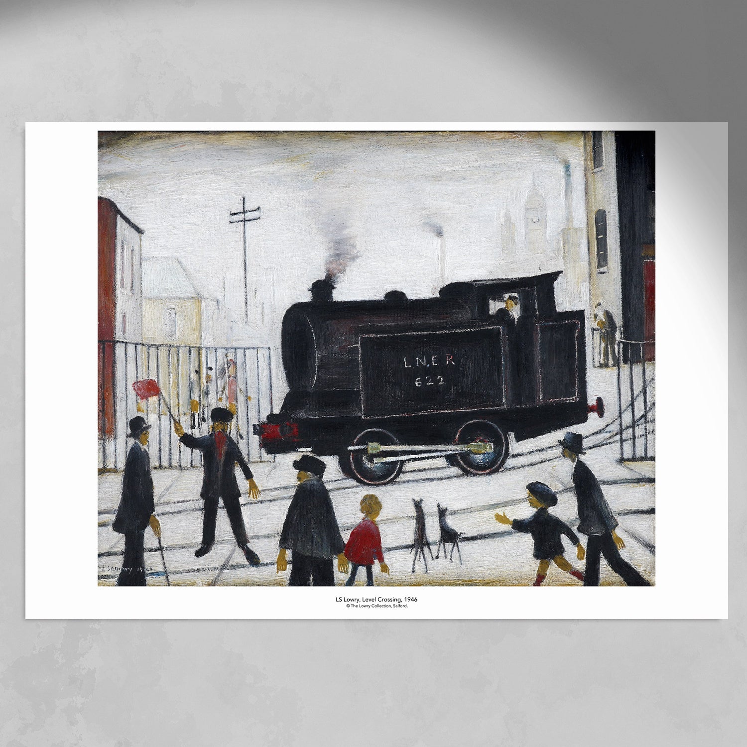 LS Lowry Print: Level Crossing (1946)
