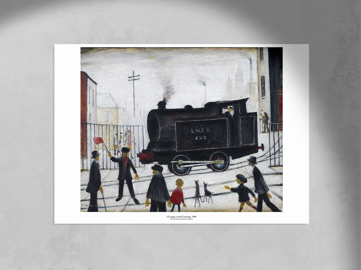 LS Lowry Print: Level Crossing (1946)