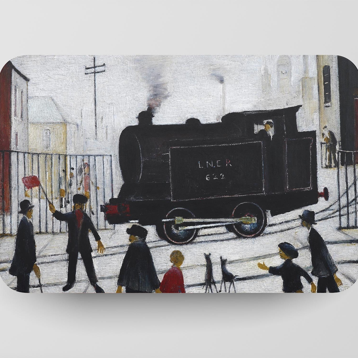 LS Lowry Placemat: Level Crossing (1946)