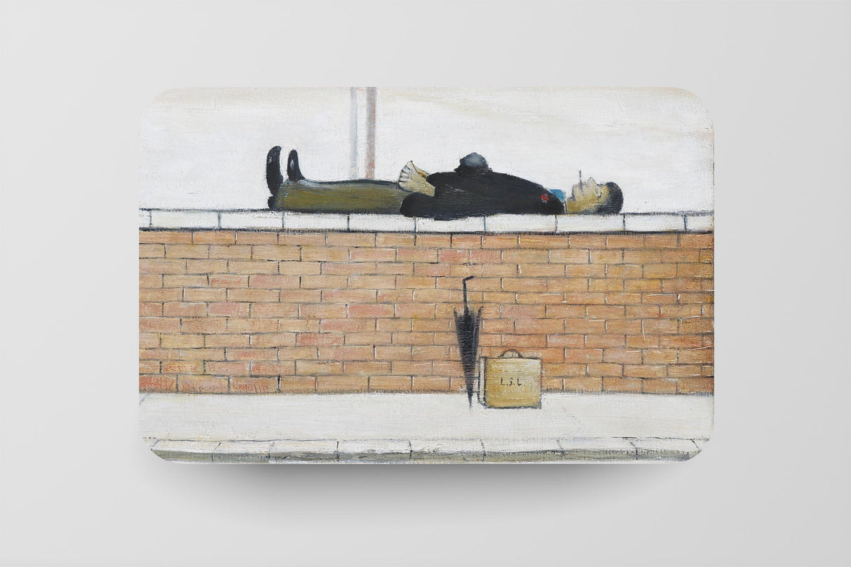 LS Lowry Placemat: Man Lying On A Wall (1957)