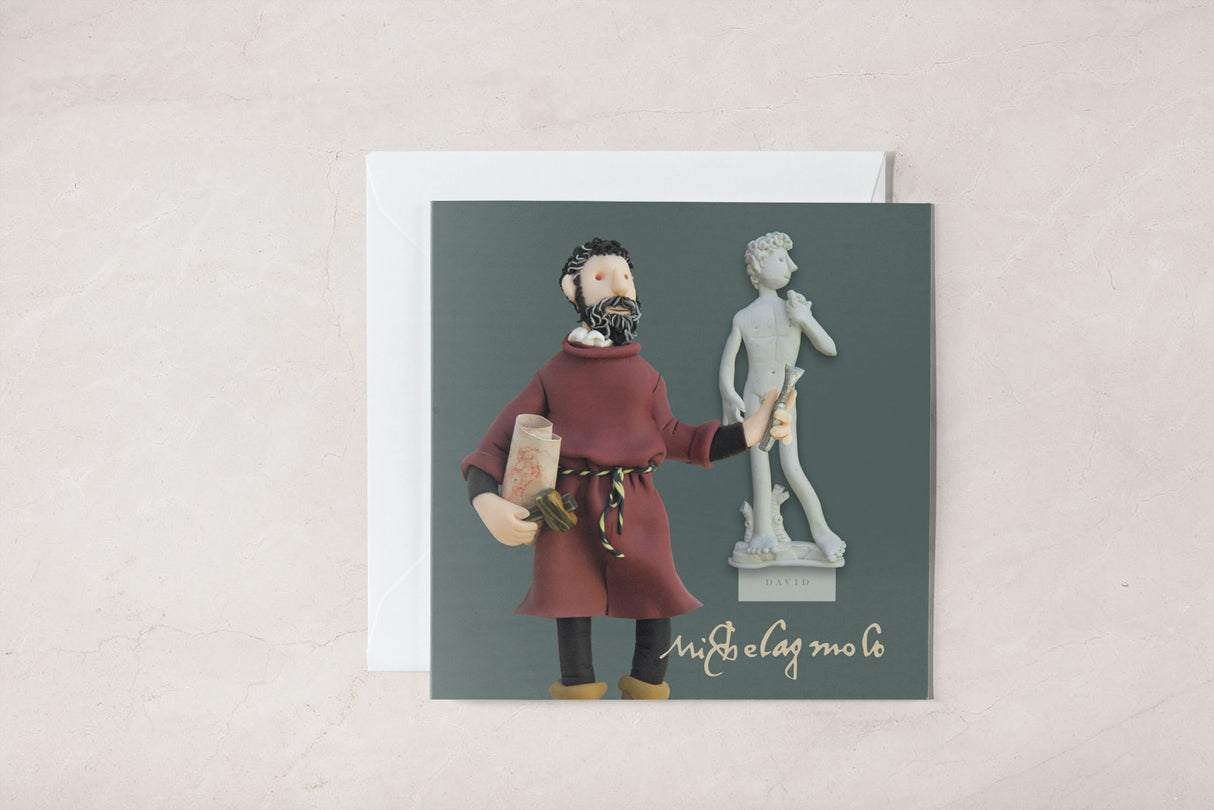 Holy Mackerel Card: Michelangelo