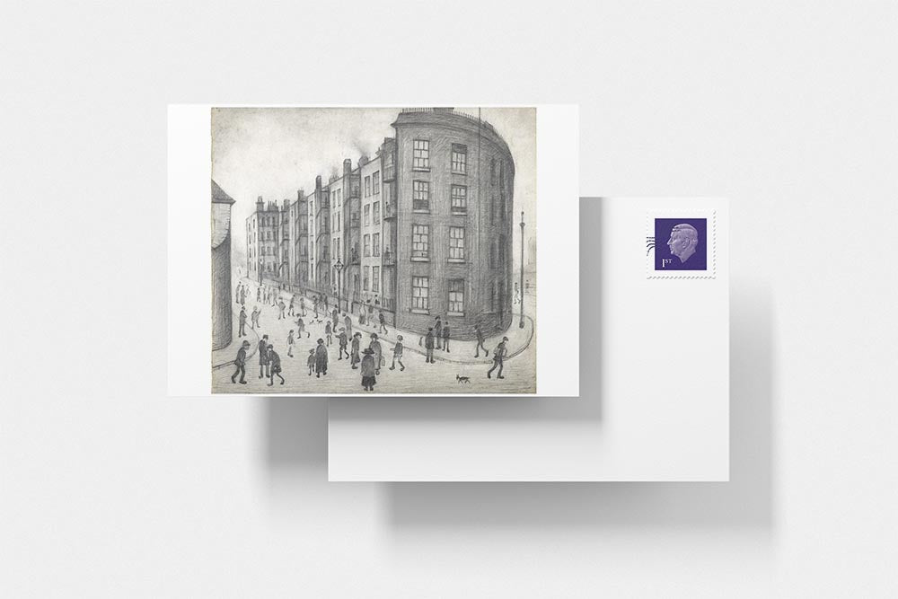 LS Lowry Postcard: Oldfield Road Dwellings