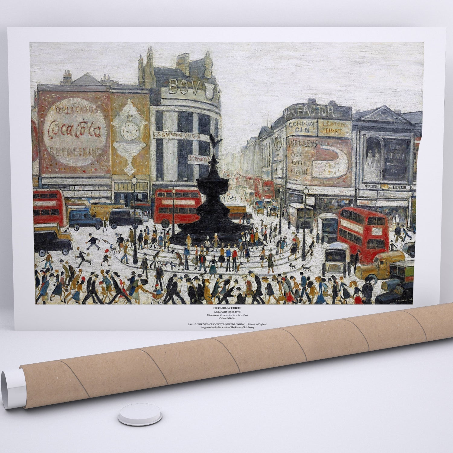 LS Lowry Print: Piccadilly Circus (1960)