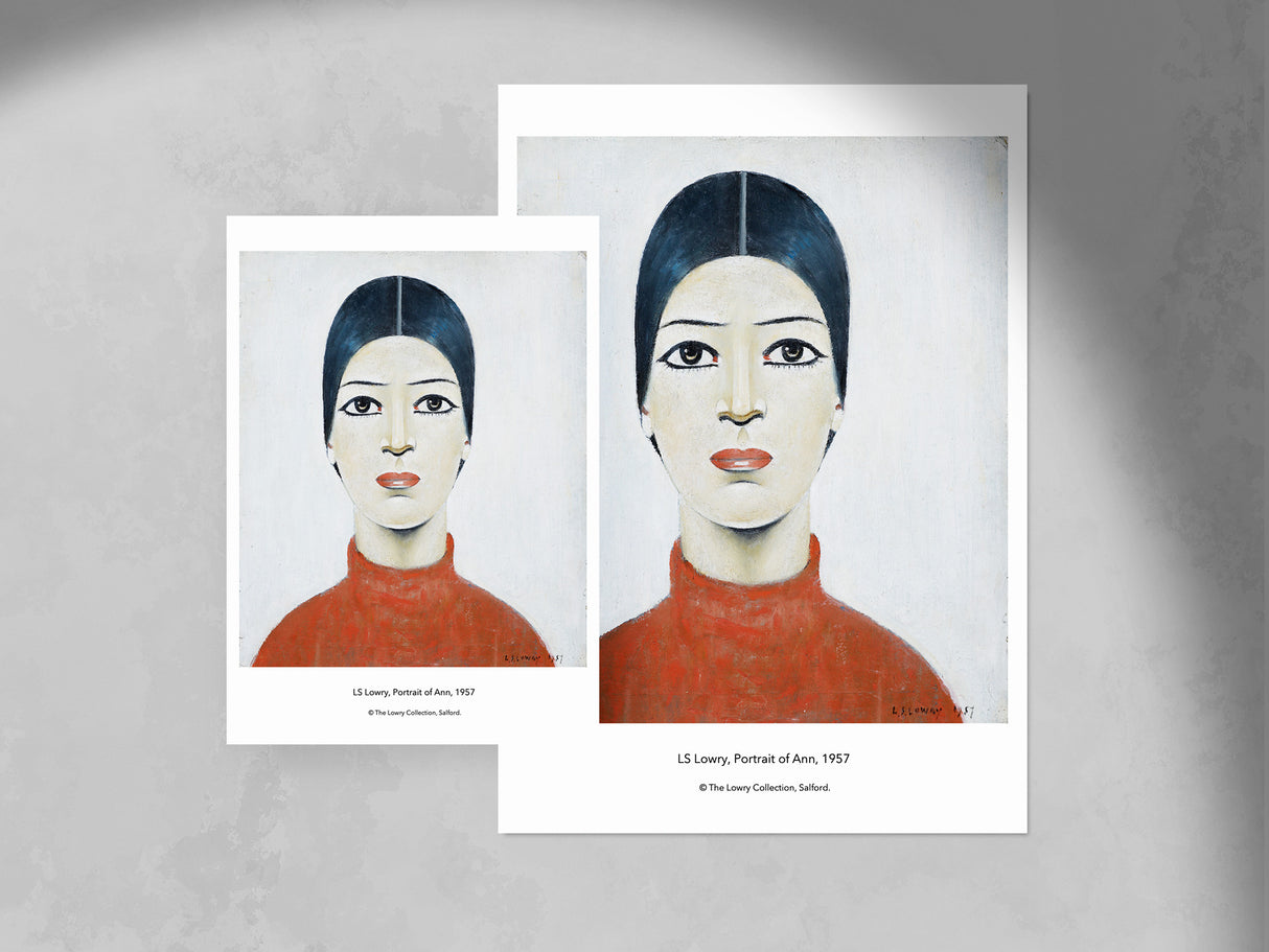 LS Lowry Print: Portrait Of Ann (1957)