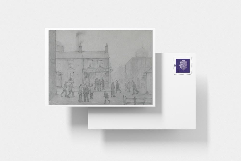 LS Lowry Postcard: Post Office