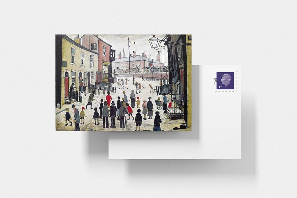 LS Lowry Postcard: Procession