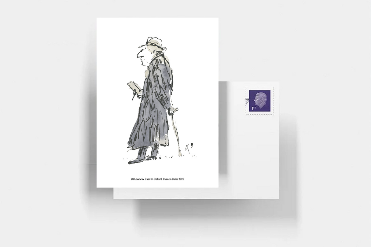 Quentin Blake X LS Lowry: Postcard