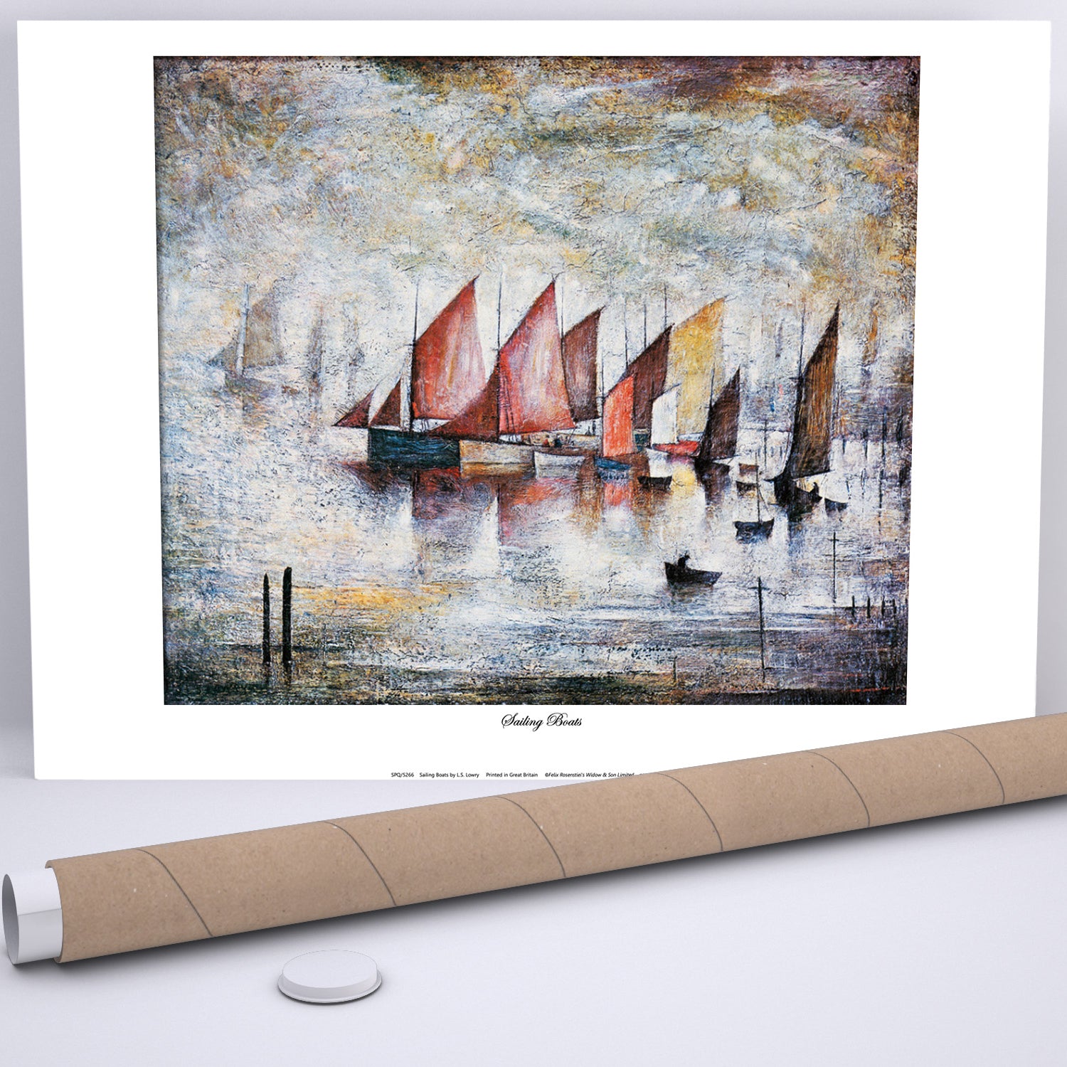 LS Lowry Print: Sailing Boats (1930)