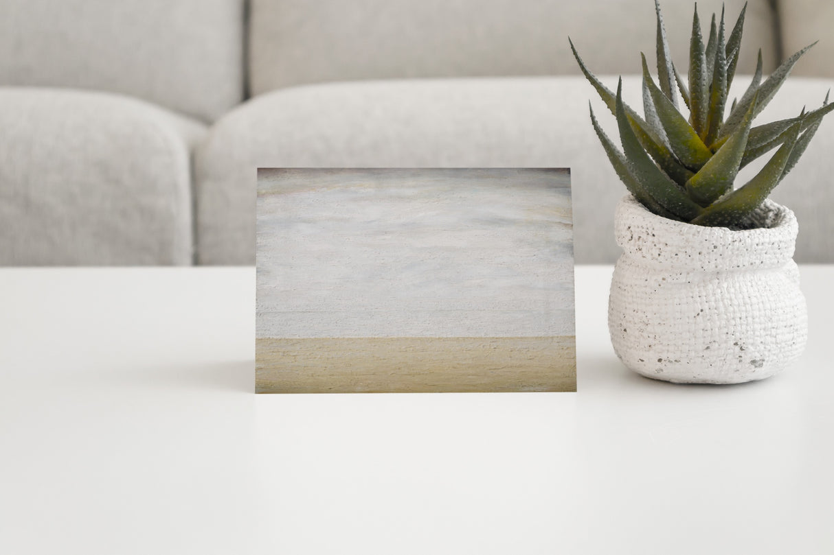 LS Lowry Greeting Card: Seascape (1952)