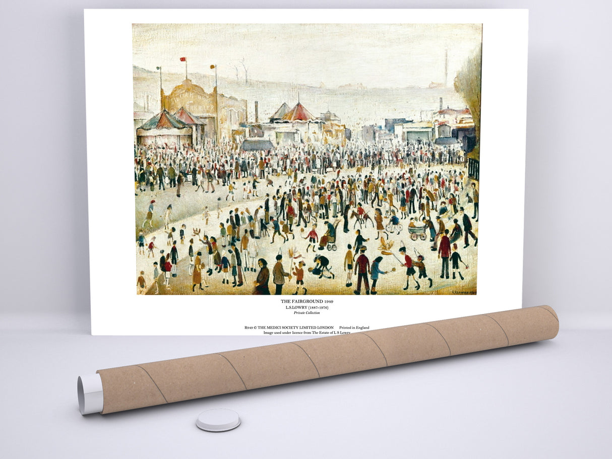 LS Lowry Print: The Fairground