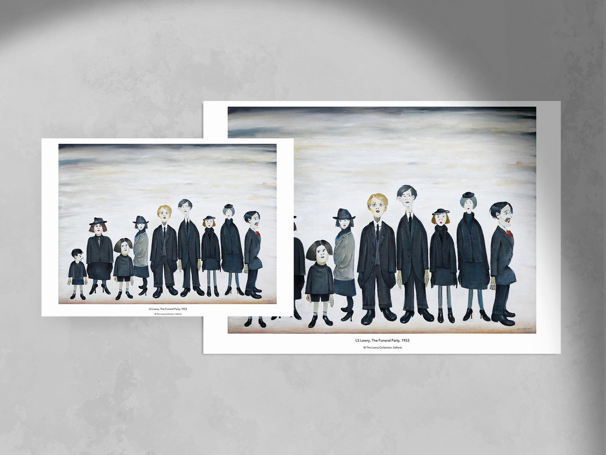LS Lowry Print: The Funeral Party (1953)