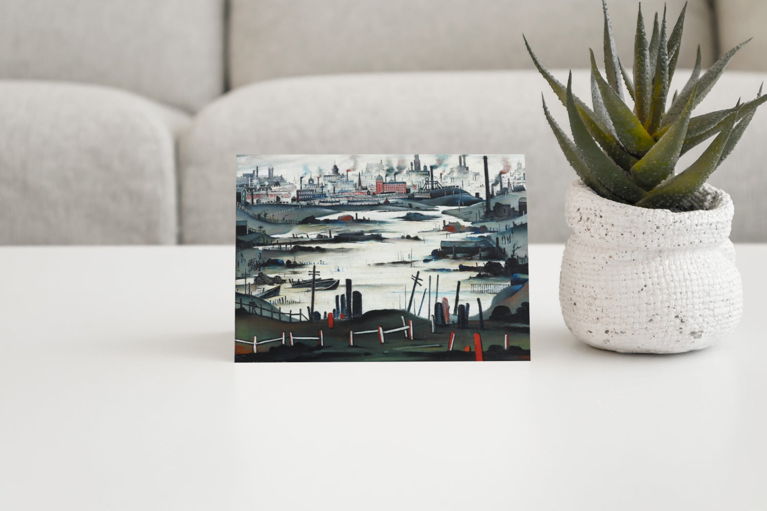 LS Lowry Greeting Card: The Lake (1937)