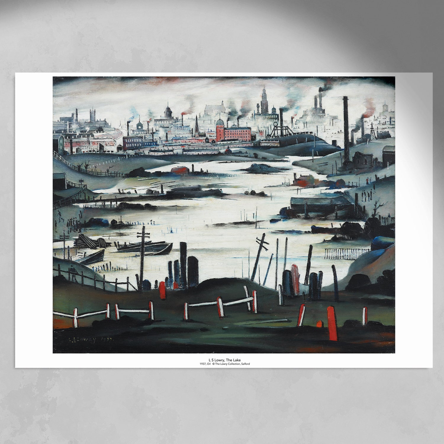 LS Lowry Print: The Lake (1937)