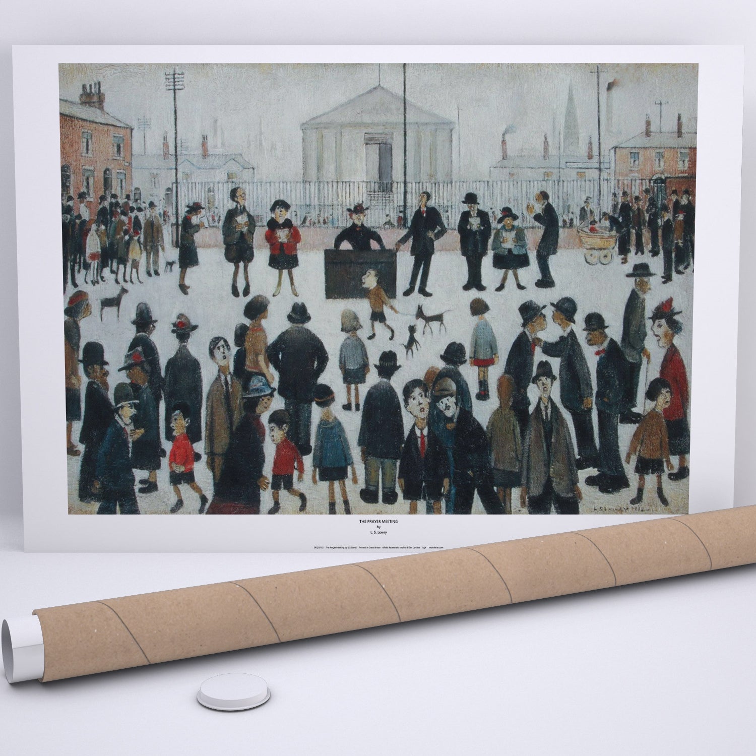 LS Lowry Print: The Prayer Meeting (1944)