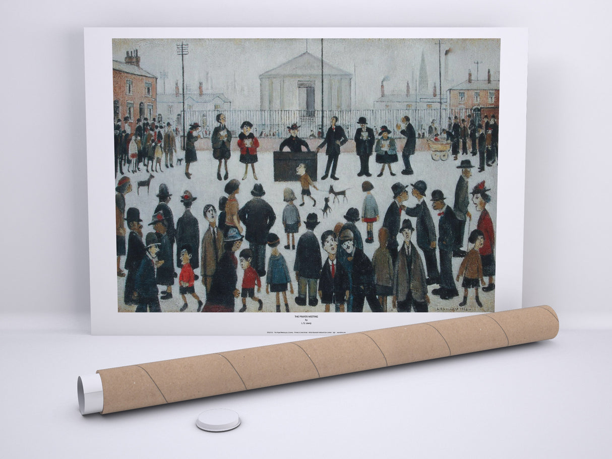 LS Lowry Print: The Prayer Meeting (1944)
